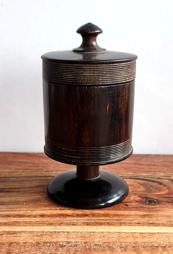 Antique 19thc treen lignum - treen,