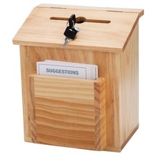 ZENFUN Wooden Suggestion Box