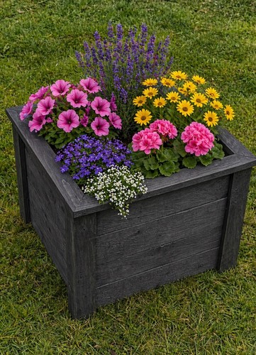 Wooden garden planter outdoor - wooden,