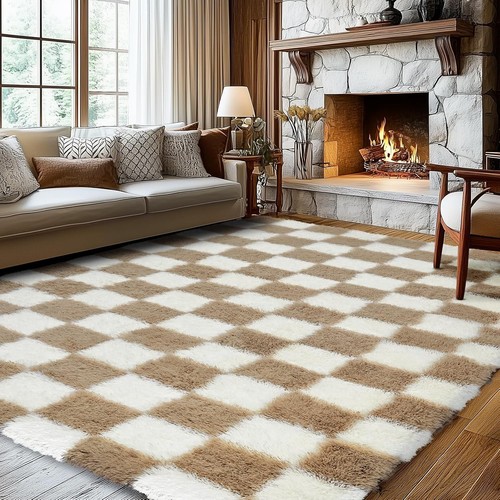 Fluffy rug large shaggy rugs - fluffy,