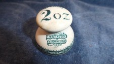 Antique Rare W. & T. Avery Birmingham Ceramic 2 oz Imperial Scale Weight c.1870-