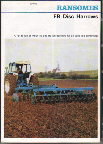 Ransomes disc harrows - fr,