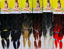 Xpression Lagos Braid Pre Stretched Braiding Hair Extension 42 46'' - Pack of 3