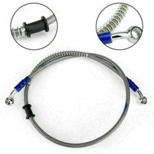90cm/35" M10 Brake Oil Hose Line Banjo Fitting Stainless Steel End UK T9