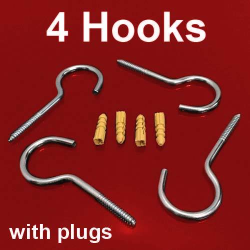 Big metal screw hooks cup - metal,