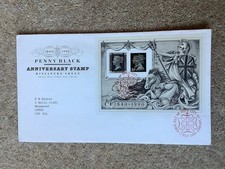 GB QEII MINISHEET PENNY BLACK