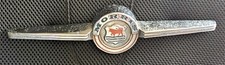 CHROME MORRIS BONNET BADGE -