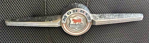 Chrome morris bonnet badge - badge,