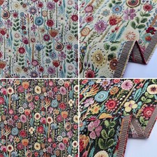 Kew Gardens Designer Tapestry Upholstery Furnishing Bag Making Curtaining Fabric