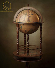 Zoffoli Giunone Classic Floor Bar Globe – Timeless Drinks Cabinet