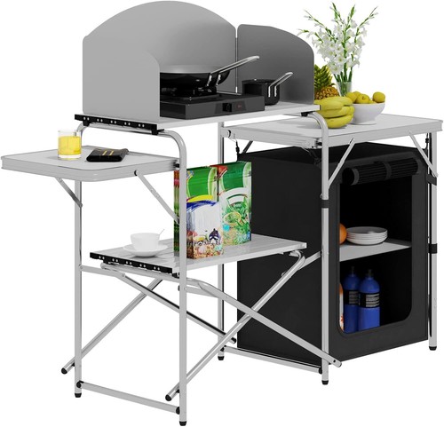 Woltu folding camping cupboard - camping,