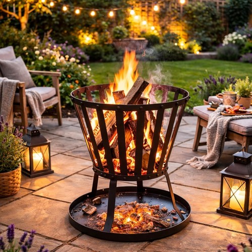 Patio fire basket brazier - patio,
