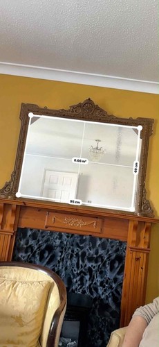 Overmantel antique french - overmantel,