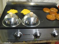 NEW BURGER CLOCHE KLOSH STAINLESS STEEL CHEESE MELT CATERING TRAILER LPG GRIDDLE