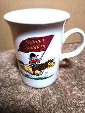 Grays Staffordshire Aldrige Thelwell Winter Saddlery pony mug vintage (box C)