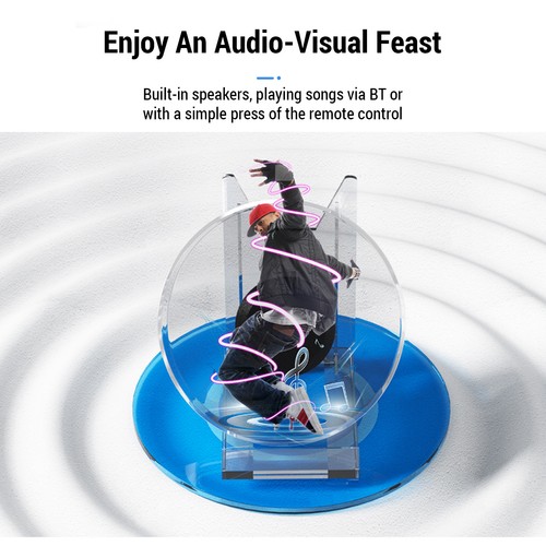 Hologram fan 11cm led - 3d,