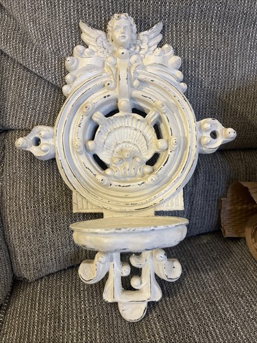 Vintage cherub wall candle - vintage,