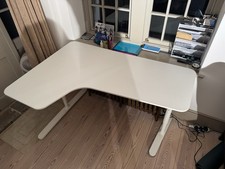 White Corner Desk, manually