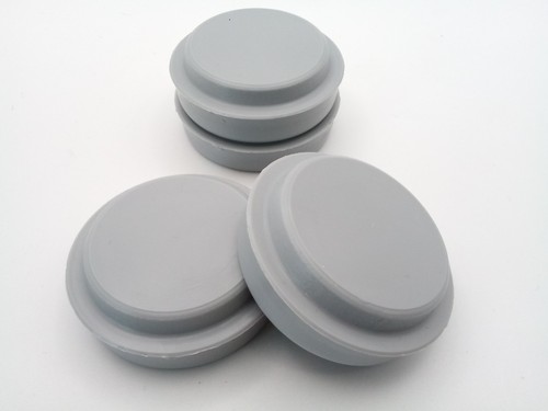 Castor cups small grey rigid - -small,