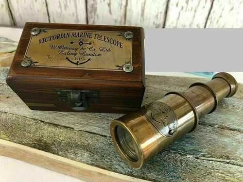 Telescope nautical antique - telescope,