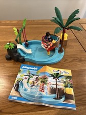 Playmobil 70611 Family Fun Aqua Park Children's Pool with Slide, indoor and toy,