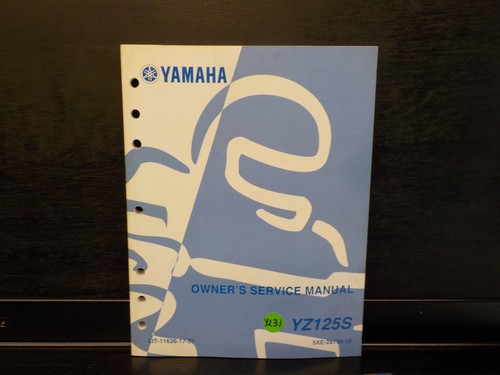Yamaha yz125s owners - yamaha, service
