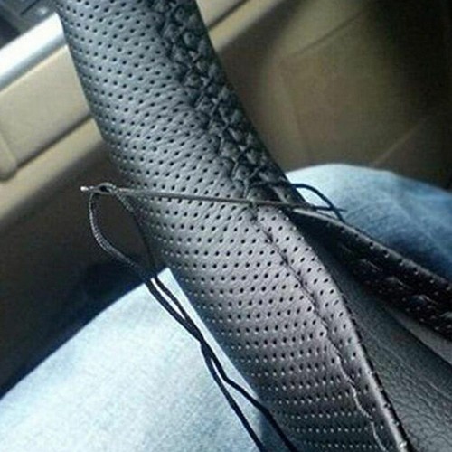 Leather diy car steering - leather,