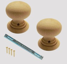 Pair of Sanded Wooden Door