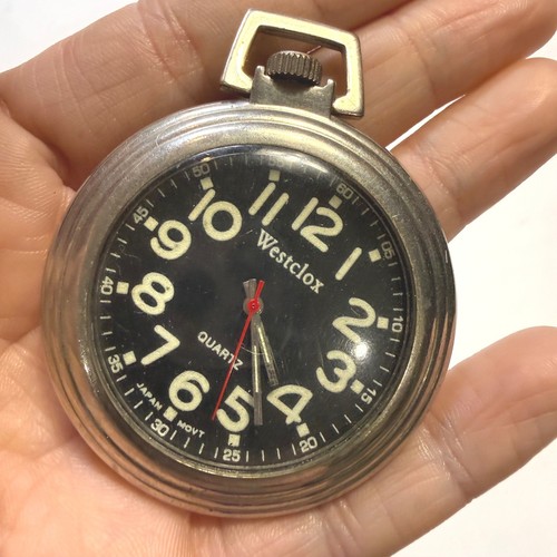 Westclox quartz pocket watch - westclox,