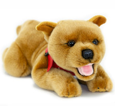 ~❤️BOCCHETTA Staffy GRAVY 33cm 13" brown Bull Terrier Red Staffie Dog soft toy