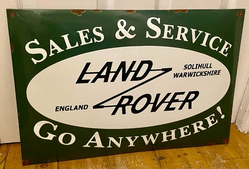 Land rover enamel - enamel, garage