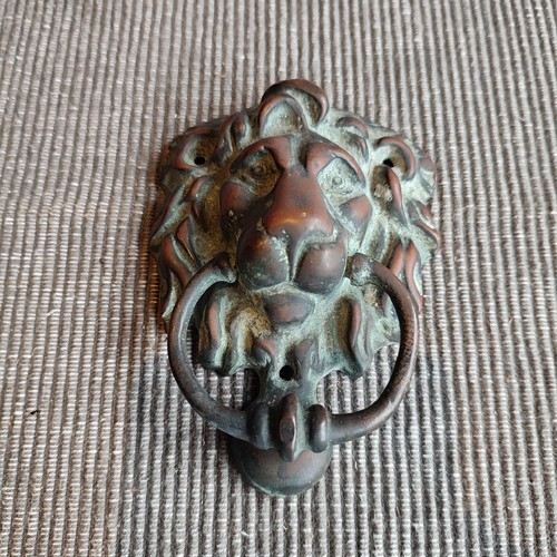 Vintage solid brass lions - vintage, head