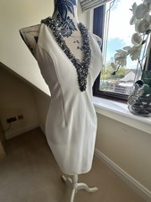 Pia Michi White Cocktail Dress