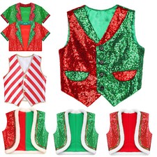 UK Kid Christmas Elf Costume