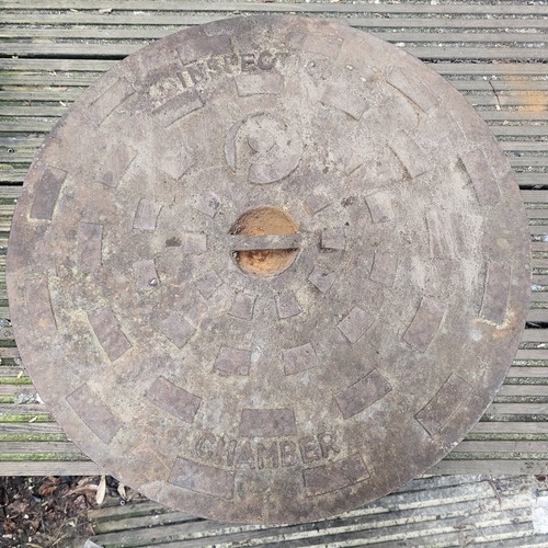 Round cast iron manhole - iron,