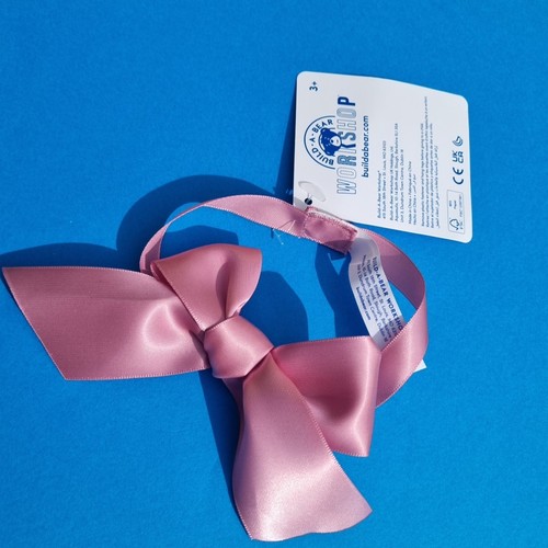 Build bear pink knot bow - pink,