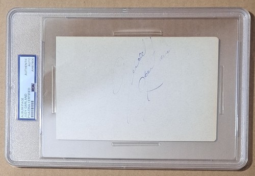 Judy garland autograph 4x6 - judy,