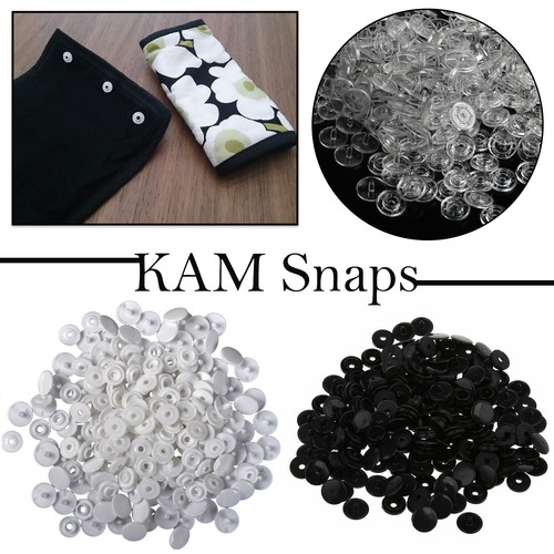 Kam black white clear snaps - white,