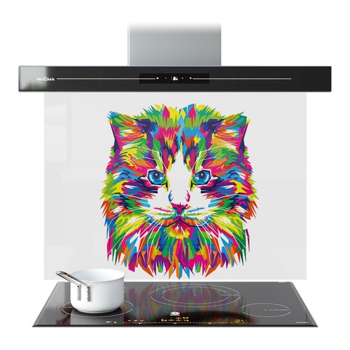 Kitchen glass splashback - glass,