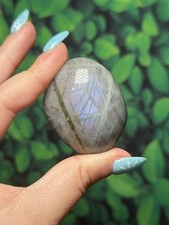 Labradorite Palmstone Purple