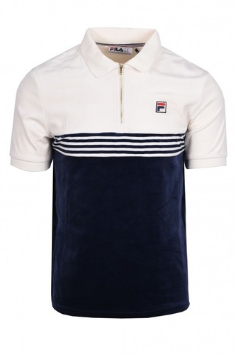 Fila lennox stripe velour polo - fila,
