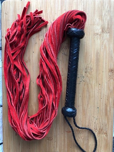Real leather flogger - real, tails
