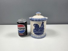 Chelsea Works Burslem MOORLAND Lidded Storage Jar - Rooster - 17 cm Tall