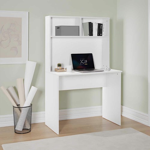 Matt white study desk two - desk,