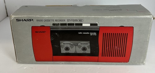 Vintage sharp radio - sharp, red