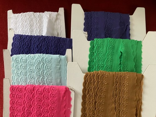 Broderie anglaise sold per - broderie,