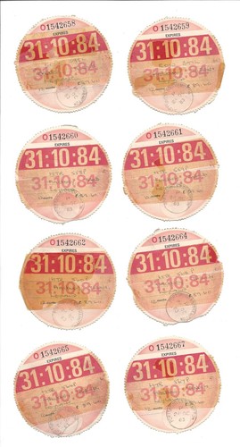 Bus tax discs - bus,