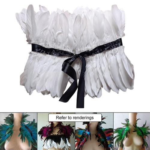 Feather shrug shawl gothic - shrug,