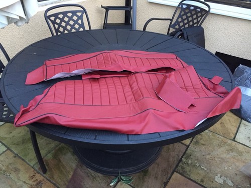 Mgb rear leather - gt,