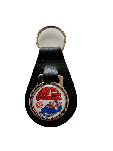 Black leather keyring fob - , keyring/